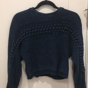 Intermix Cable Knit Sweater